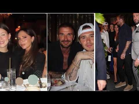 David Beckham, Victoria Beckham’s first outing since Rebecca Loos headlines