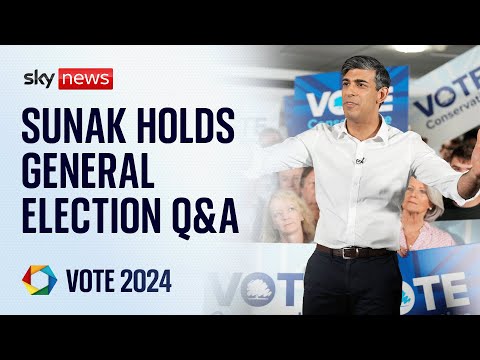 Watch live: PM Rishi Sunak holds general election Q&A