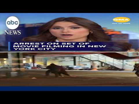 Arrest on set of movie filming in New York City