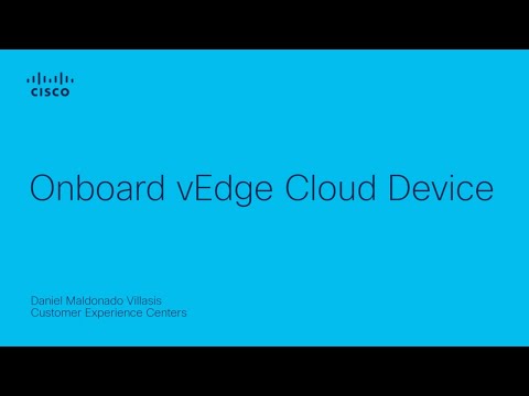 Onboard vEdge Cloud Device