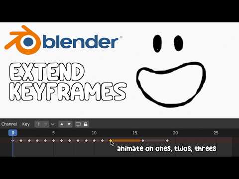 How to Extend & Move Keyframes in Blender (Beginner Tutorial)