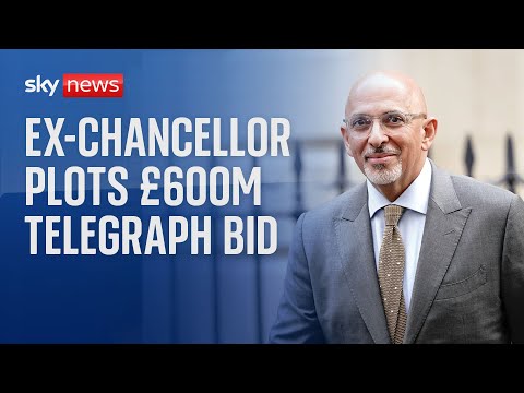 Former chancellor Zahawi plans £600m Telegraph takeover bid