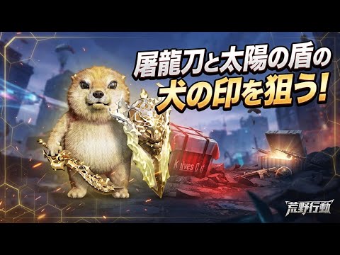 【荒野行動】ひたすら屠龍刀と太陽の盾の犬の印狙う！配信！！！！【ペニンシュラ】