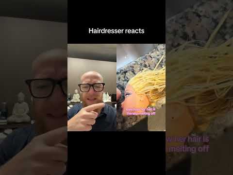 A NEW Barbie doll with damaged hair.