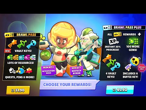 Brawl Pass Season 53!🌙 + Pass Skins Gameplay!  - Brawl Stars Sneal Peek