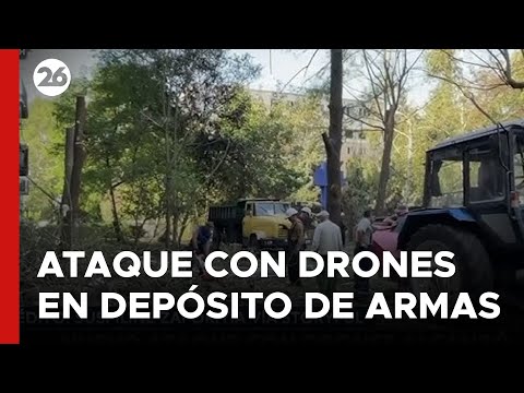 RUSIA | Nuevo ataque con drones impactó un depósito de armamento