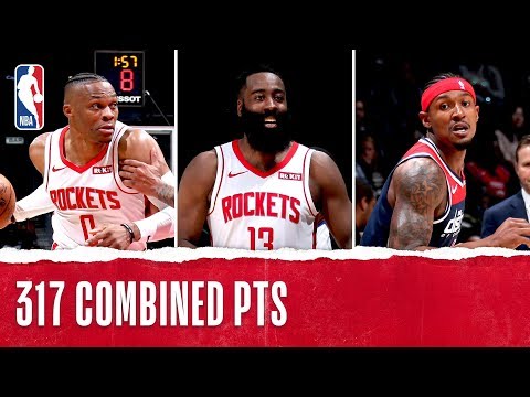 Rockets, Wizards Put On 3rd Highest Scoring Game in NBA History!
