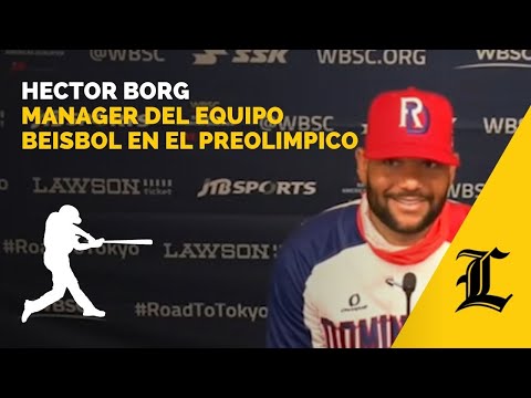 Hector Borg, manager del equipo beisbol en el preolimpico