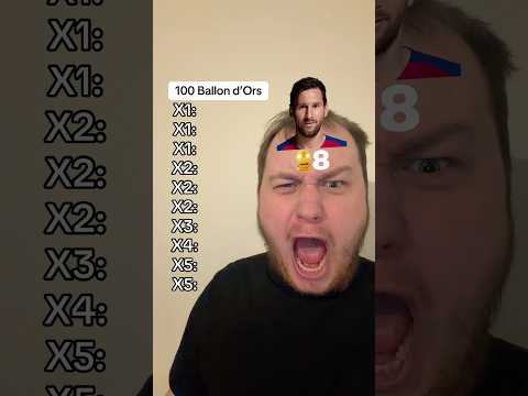<strong>100</strong> Ballon d’Ors Challenge #shorts