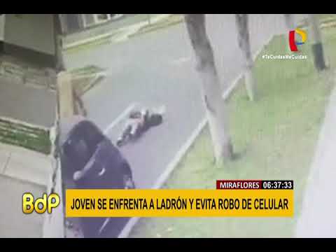 Miraflores: cámaras registraron violento intento de asalto a mujer