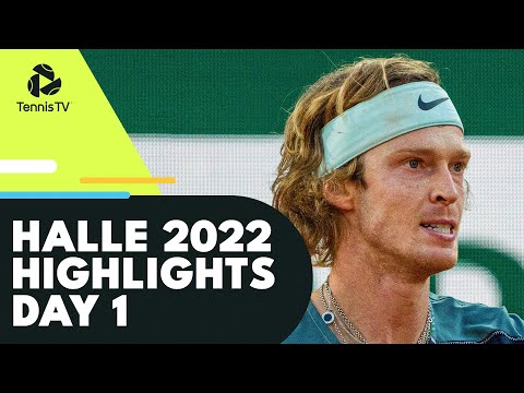 Rublev Faces Basilashvili; Carreno Busta vs Rune; Albot Plays Humbert | Halle 2022 Highlights Day 1