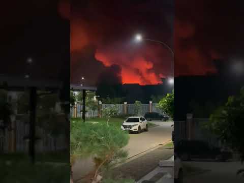 kebakaran Gudang Senjata di perbatasan Bogor-Bekasi