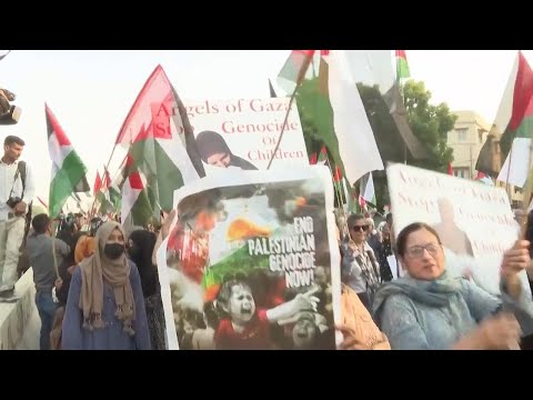 Karachi rally in support of Palestinians in Gaza