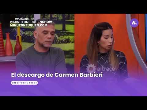 El fuerte descargo de Carmen Barbieri tras el escándalo con Canaletti - Minuto Neuquén Show