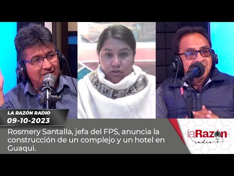 Rosmery Santalla, jefa del FPS, anuncia la construcción de un complejo y un hotel en Guaqui.