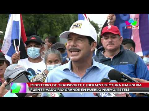 Gobierno de Nicaragua inaugura puente vado Río Grande en Pueblo Nuevo, Estelí
