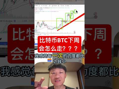 比特币BTC下周会怎么走？？？下方哪里有支撑？？ #加密貨幣 #投資 #高頻交易 #比特幣 #crypto #btc #trading #web3 #btc #bitcoin #bitget #币安
