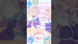 【ANIME】your older sister Fuwawa is here to protect you!! 🐾🩵 #FUWAMOCO 