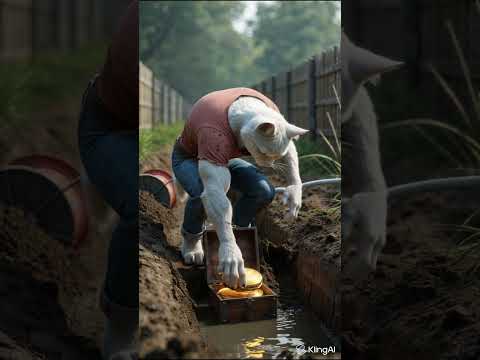 From Muddy Pond to Dream Waterpark | Never Stop Believing 🐾 #pixarstyle #cat #cattyrobo #animation