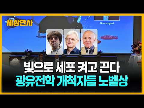 빛으로 <strong>신경세포</strong> 켜고 끈다…'광유전학' 개척자들 노벨상 영예 [세상만사] #노벨생리의학상 #광유전학연구진 #채널로돕신