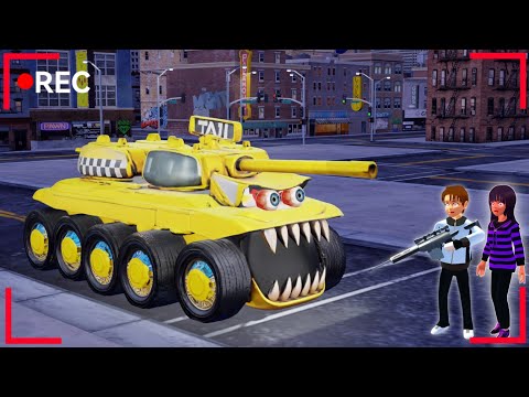 There's Horror Secret Place Anomali Tank Taxi Yellow Haunted Yuta Mio 😱 SAKURA SCHOOL SIMULATOR