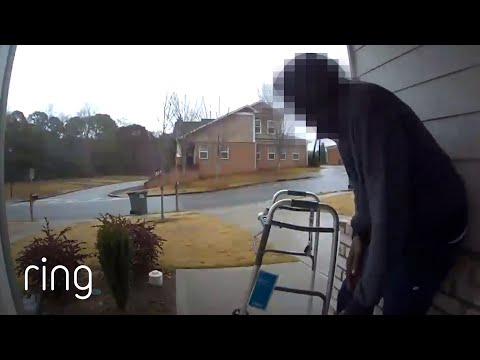 Stranger With a Walker Tried To Snatch a Package Off Of a Front Porch! | RingTV