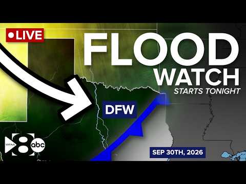 LIVE: Flood watch issued for North Texas ahead of heavy rainfall later this week