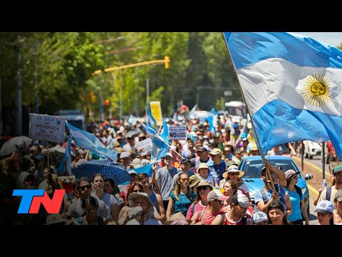 Masiva marcha en Mendoza contra las reformas a la ley minera: temen que se contamine el agua