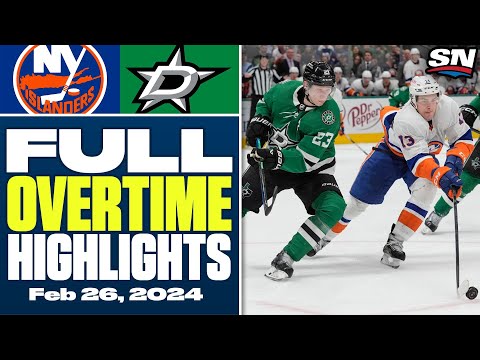 New York Islanders at Dallas Stars | FULL Overtime Highlights - February 26, 2024