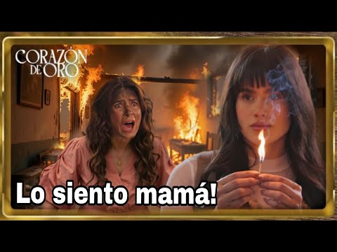 Luz queda atrapada en él incendio provocado por Catalina | Corazón de Oro | AVANCE CAPITULO 2