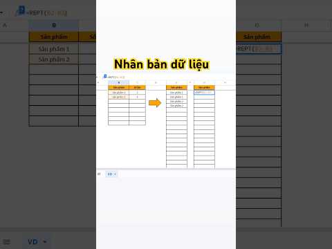 Cách nhân bản dữ liệu trong Google sheets #excel #exceltips #googlesheets #rept #hocexcelonline