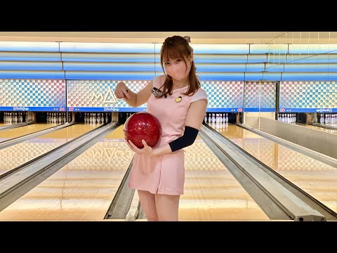 ボウリング女子の練習風景105（Bowling Practice）2021/11