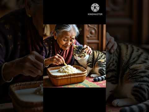 billi aor budhi aurat ki khani very emotional story heart touching story 🥹#cat #shortsvideo #shorts