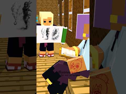 He Thought TNT Was a Smoke Bomb💣 忍法!煙玉（TNT）#マイクラ #minecraftanimation ＃マイクラアニメ