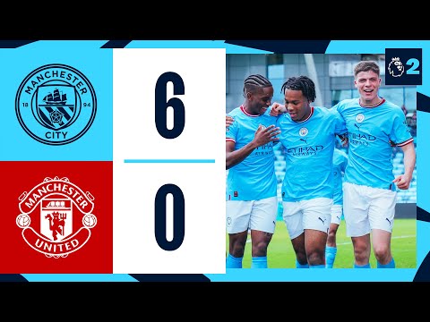 HIGHLIGHTS! CITY SCORE SIX IN THE DERBY! | MAN CITY V MANCHESTER UNITED U21 | PREMIER LEAGUE 2