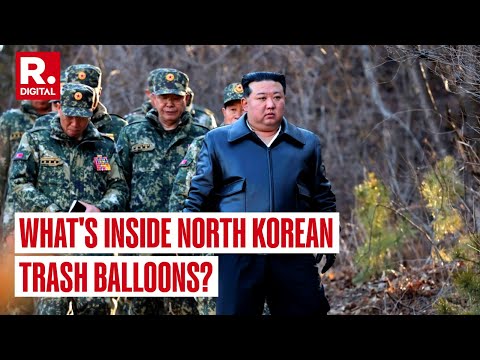 Kim Jong-Un Rains Trash On South Korea; Balloons With Timers Designed To Pop Bags Of Rubbish Midair