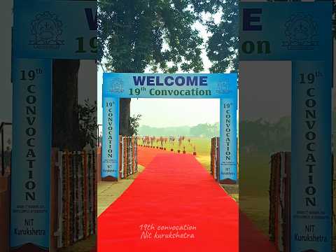 19th convocation🎓 Nit Kurushetra || #nitkurukshetra #convocation2024 #vlog #nitian #jee