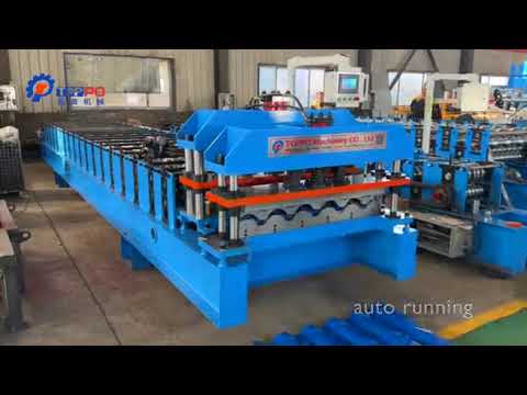 Glazed Tiles Roofing Panel Making Metal Roof Tile Sheet Roll Forming Machine
