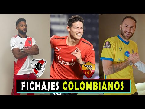 JAMES RODRIGUEZ A LA ROMA? MIGUEL BORJA LLEGA A RIVER PLATE Y DAVID OSPINA AL NASSR #fichajes