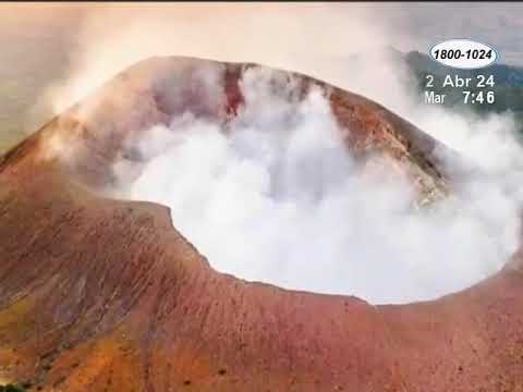 Volcán Masaya permanece en calma