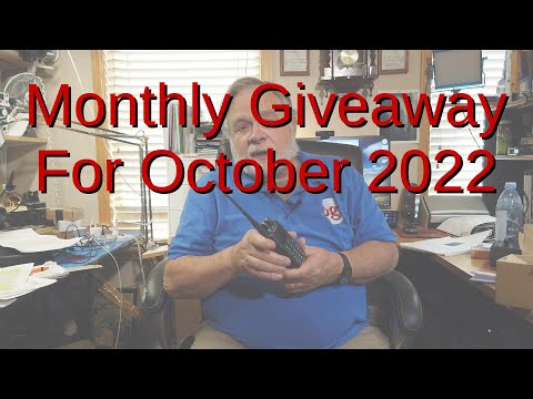 Monthly Giveaway For October 2022