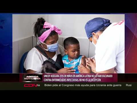 Unicef asegura que 25% de niños en América Latina no lo han vacunado contra enfermedades infecciosas