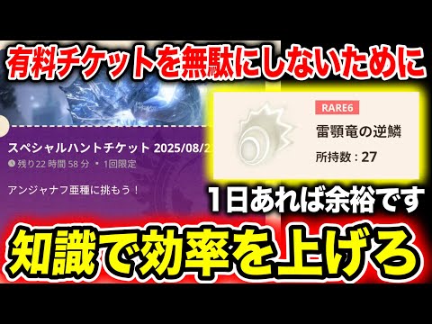 【要注意】有料チケット参加予定の方が知っておくべきポイント紹介【モンハンNow】