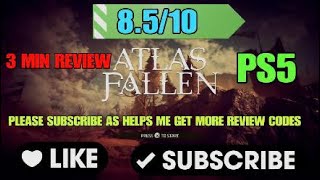 Vido-Test : Atlas Fallen 3 Min Video Review