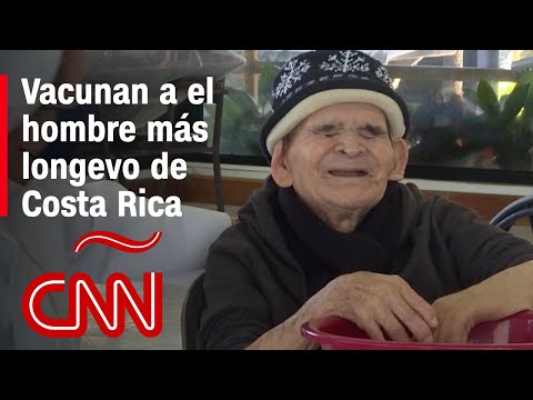'Chepito' tiene 120 años y recibió su primera vacuna contra el covid-19 en Costa Rica