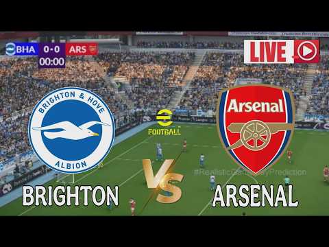 🎮 Arsenal vs Brighton | Premier League 2026 | Today's Match Simulation PES2021 