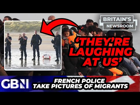 WATCH: French police TAKE PICTURES of smuggler boats picking up migrants: 'They're LAUGHING at us!'