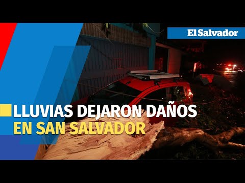 Fuertes lluvias dejaron daños en diferentes sectores de San Salvador