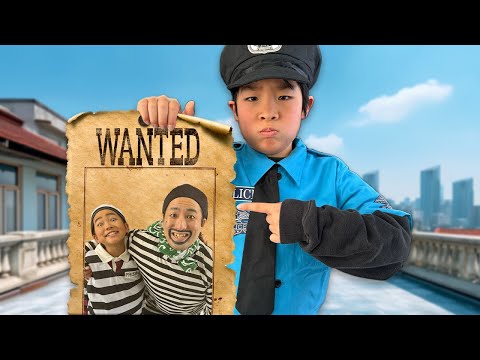 【寸劇】かえであーたんと泥棒のおもしろい動画コレクション⭐︎警察ごっこ　Kaede and Ahtan Pretend Play Police with Thief Stories