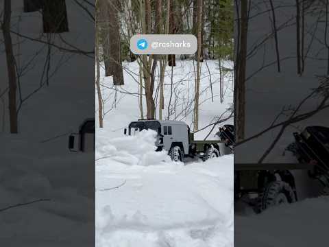 Едет как танк Rc Man 4x4 грузовой по снегу #авто #игрушки #джиппинг #внедорожник #rc